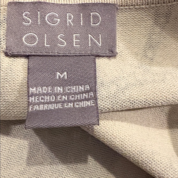 Sigrid Olsen Beige Knit Top - Picture 2 of 8